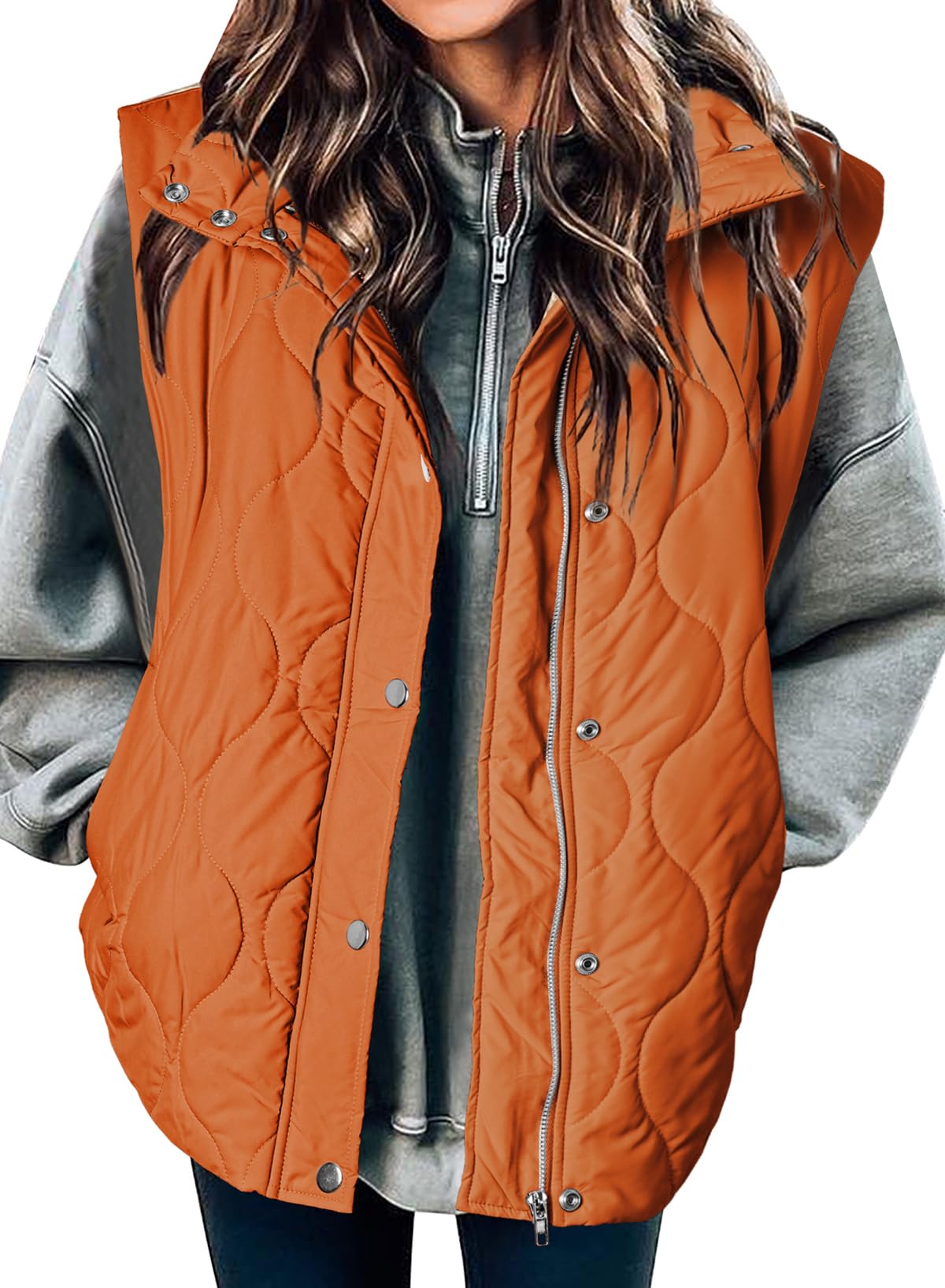 EVALESS Womens Lightweight Cropped Puffer Vest