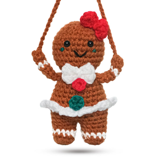 Oassie Christmas Tree Crochet - Xmas Stocking Stuffers Gifts for Women Men | Christmas Tree Decorations, Christmas Crochet Gifts for Friends/Family/Coworkers, Emotional Support Message, Handmade