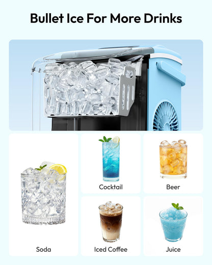 Euhomy Countertop Ice Maker Machine with Handle