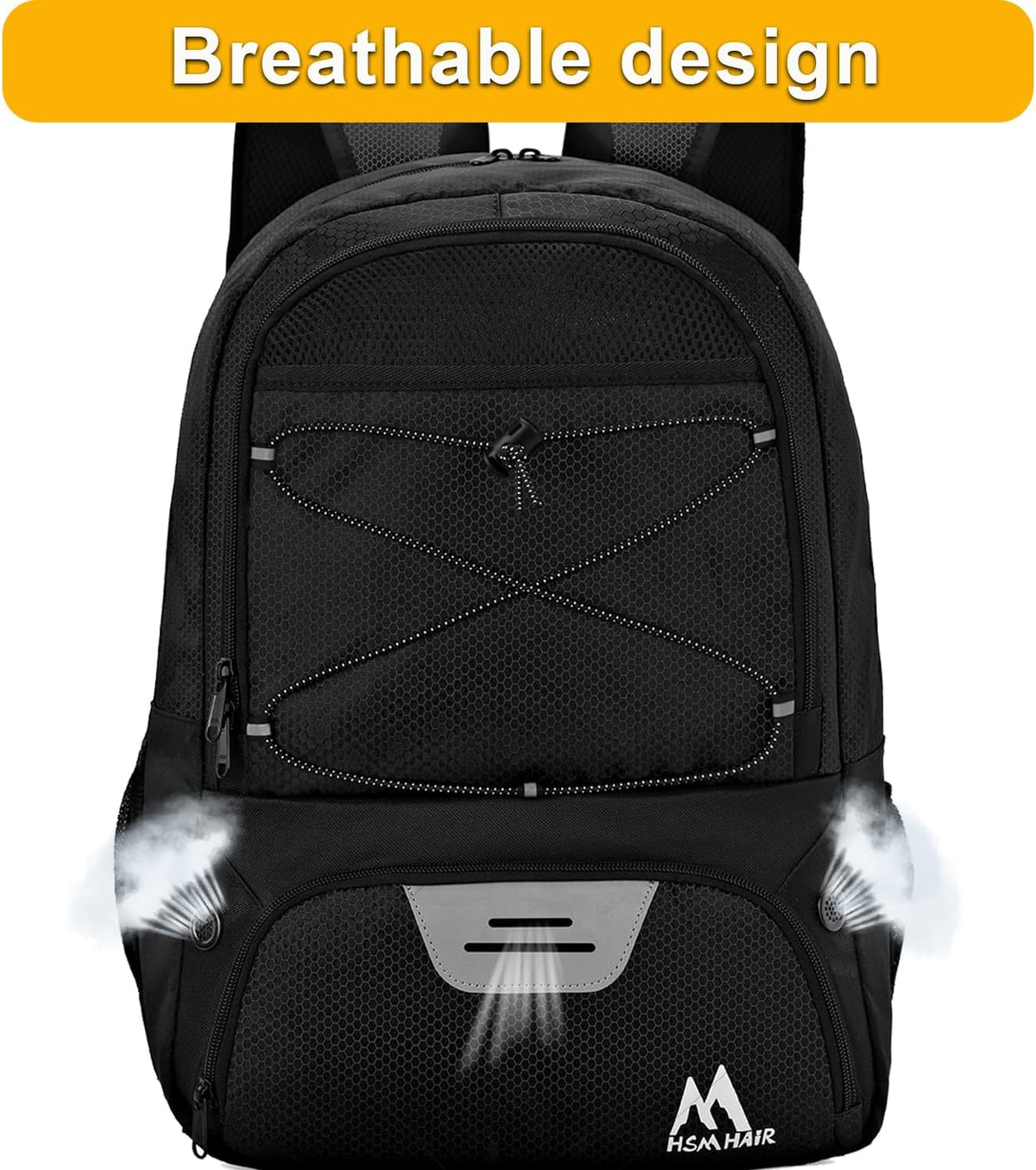 Hsmihair Soccer Bag,Youth Soccer Backpack with Ball and Cleat Compartment