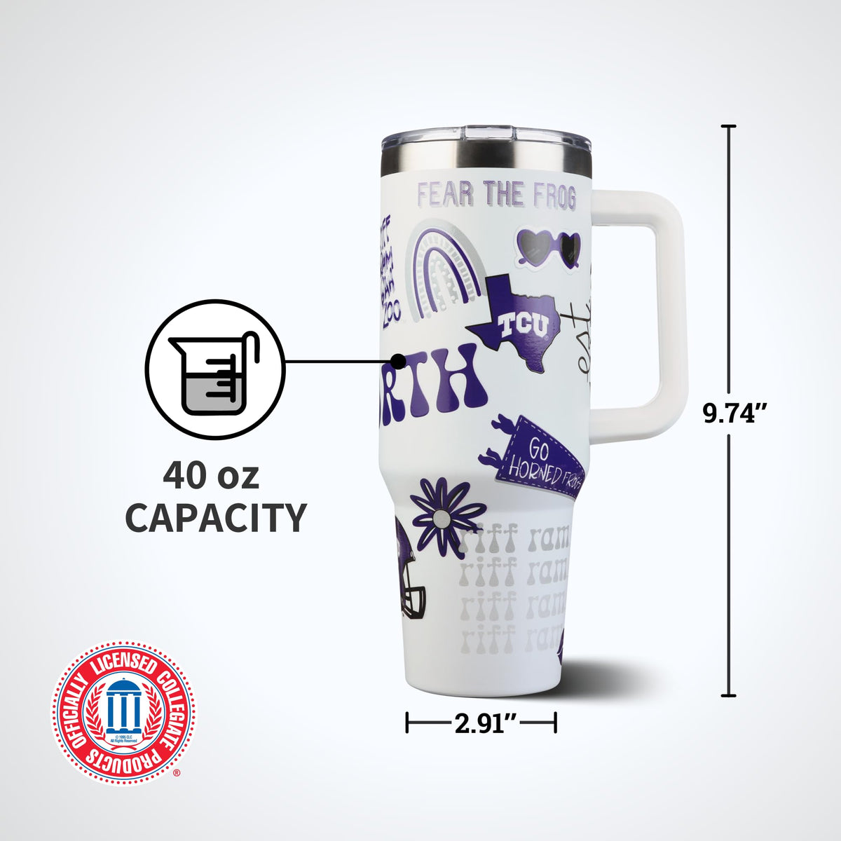 The Memory Company Officially Licensed NCAA - Texas A&M University 40oz Team Spirit Game Day Tumbler