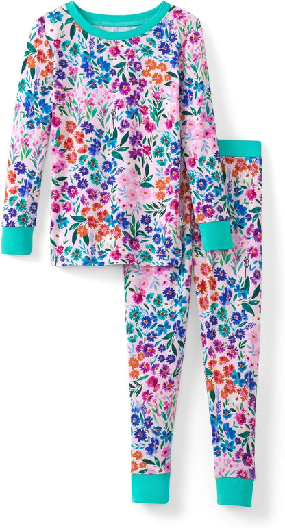 Little Sleepies Two-Piece Pajama Set, Viscose from Bamboo, Toddler Kids PJs