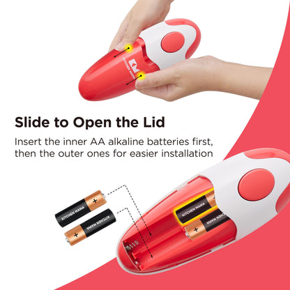 Kitchen Mama Auto Electric Can Opener: Open Your Cans with a Simple Press of Button