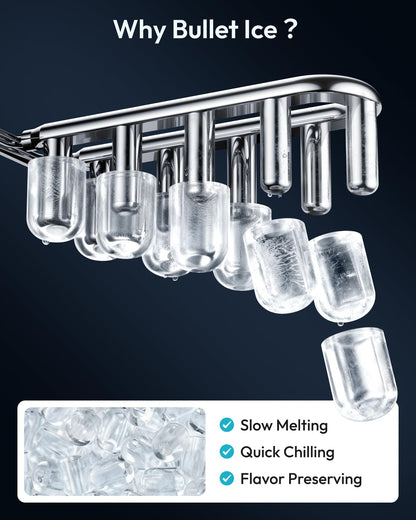 Euhomy Countertop Ice Maker Machine with Handle
