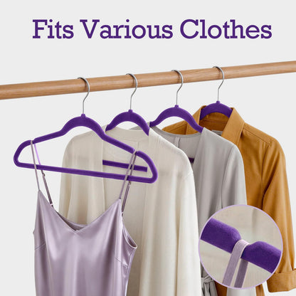 House Day Black Velvet Hangers 60 Pack