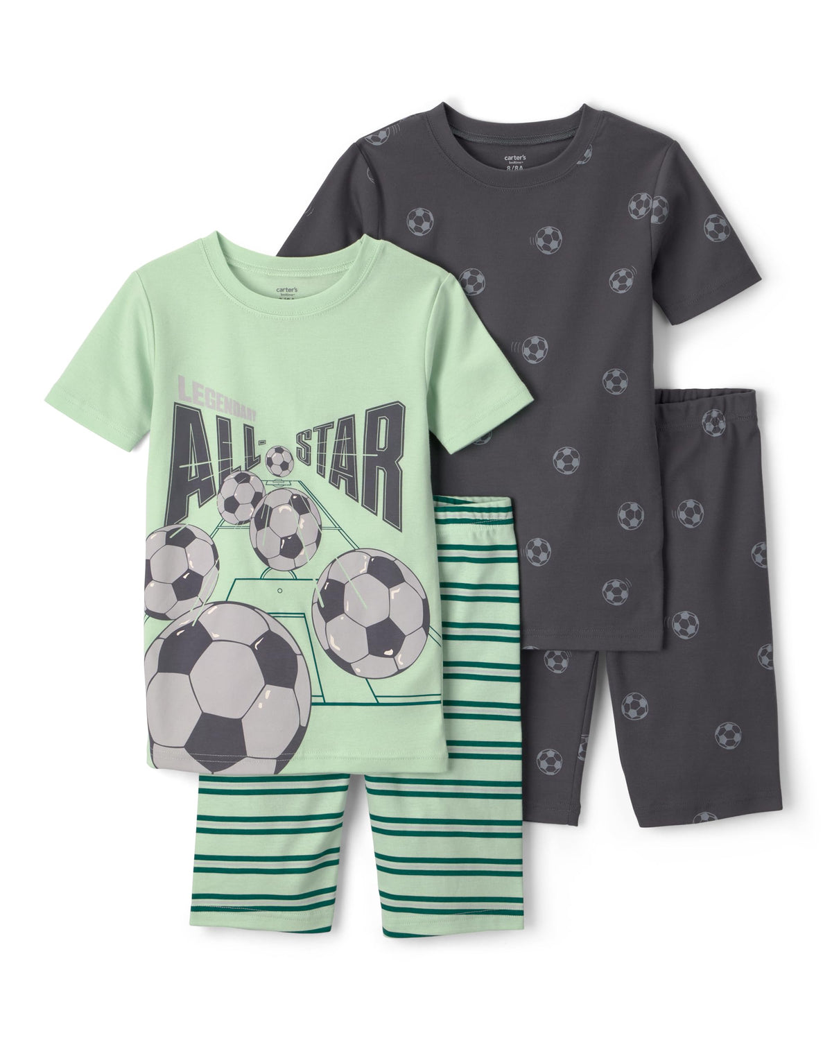 Carter's Boys' 4-piece Tight Fit Cotton Pajama Set