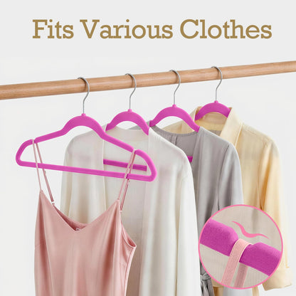House Day Black Velvet Hangers 60 Pack