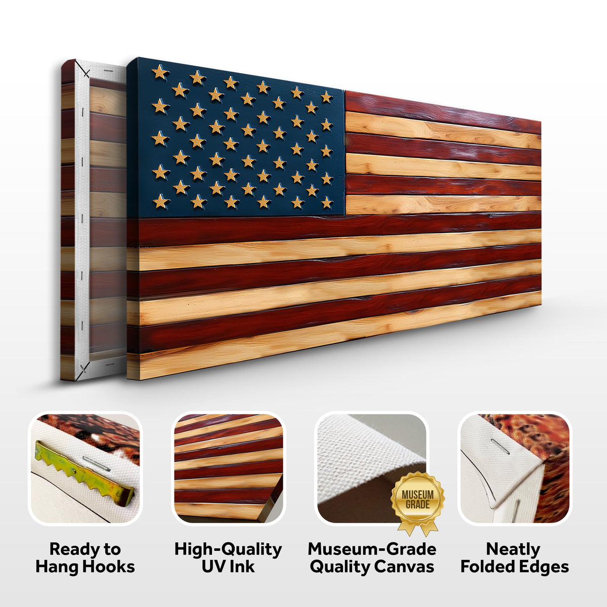 Old Glory American Flag Wall Art Ii