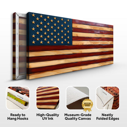 Old Glory American Flag Wall Art Ii