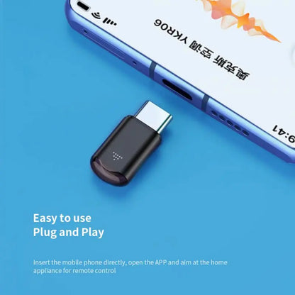 Ype-C Micro USB Smart Ir Remote Control Phone App Mini Adapter