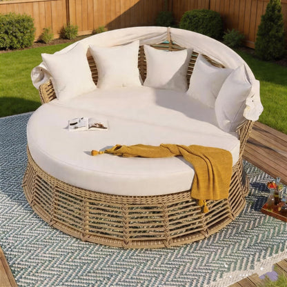 Lumisol Outdoor Sunbed with Retractable Canopy