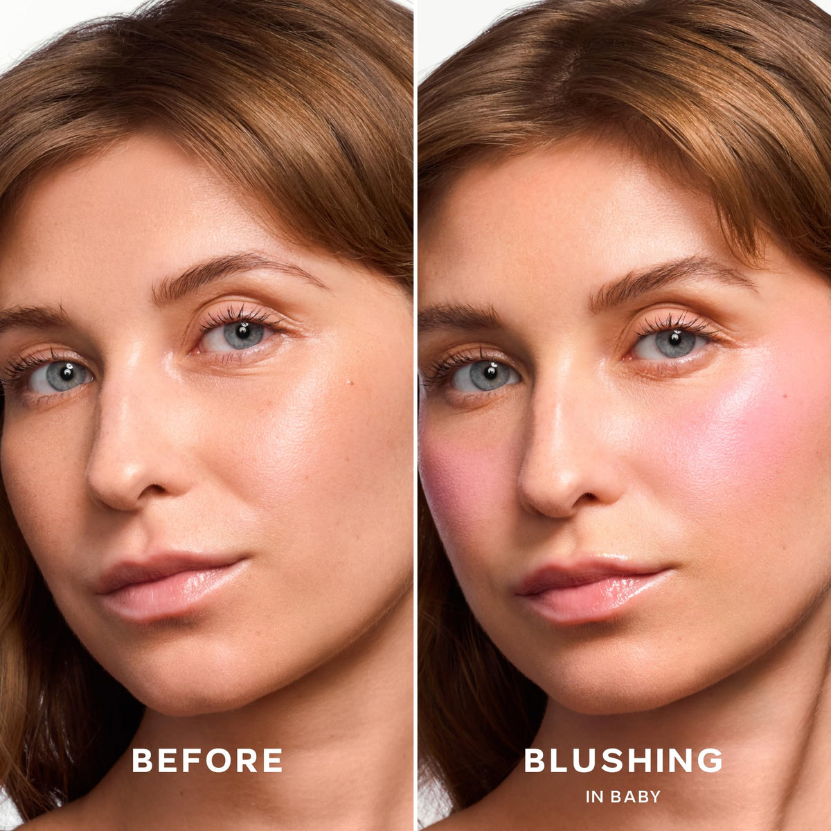Saie Dew Liquid Blush for Cheeks - Hydrating Cream Blush Stick with a Blendable + Buildable Formula - Skincare Infused Dewy Cheek Tint for a Natural Flush - Glowy Makeup Essential - Baby (.40 Oz)