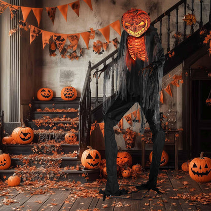 Aw 9Ft Animatronics Flying Witch Hovering Broom Animated Ac 100V-240V Halloween Outdoor Decoration Motion Activated