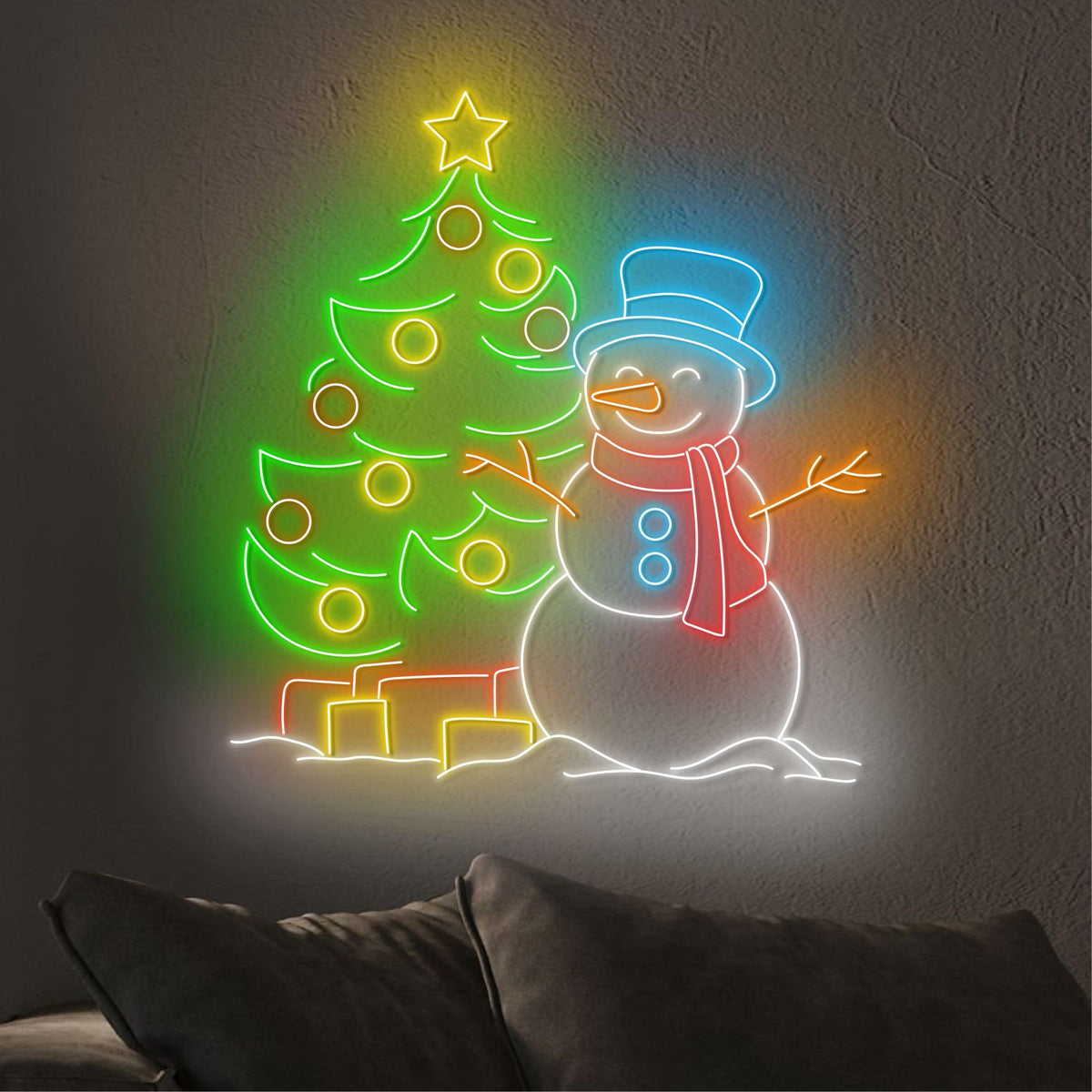 Custom Merry Christmas Tree Neon Sign LED Sign LED Lights (Merry Christmas)