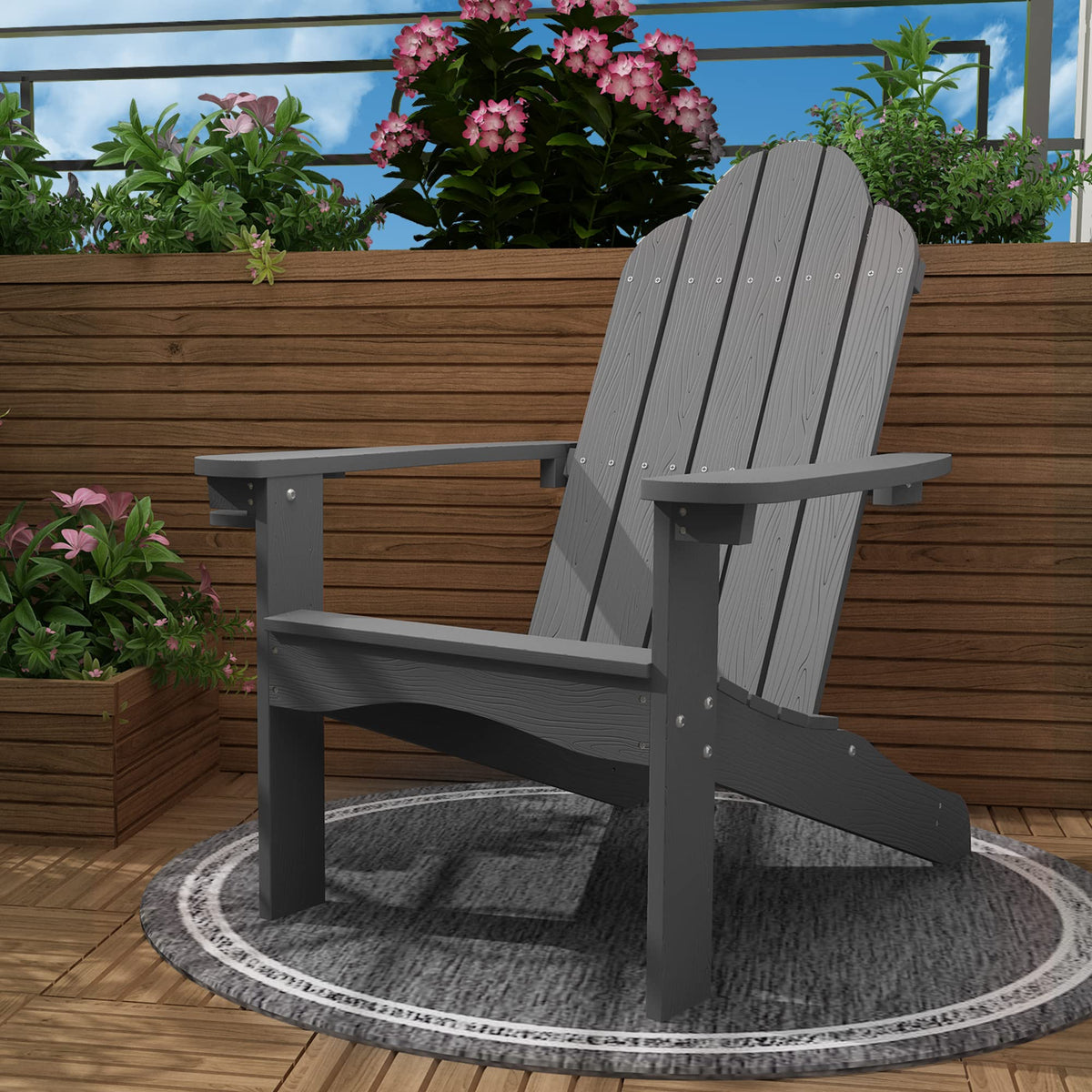 Lue Bona Hdps Adirondack Chairs Set