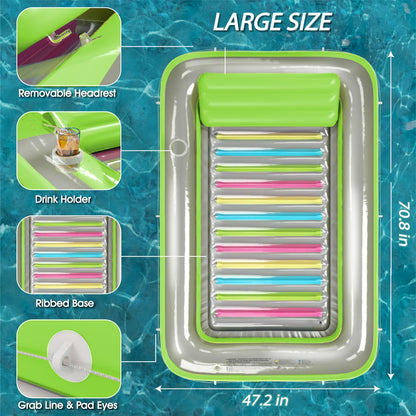 Inflatable Tanning Pool Lounger Float