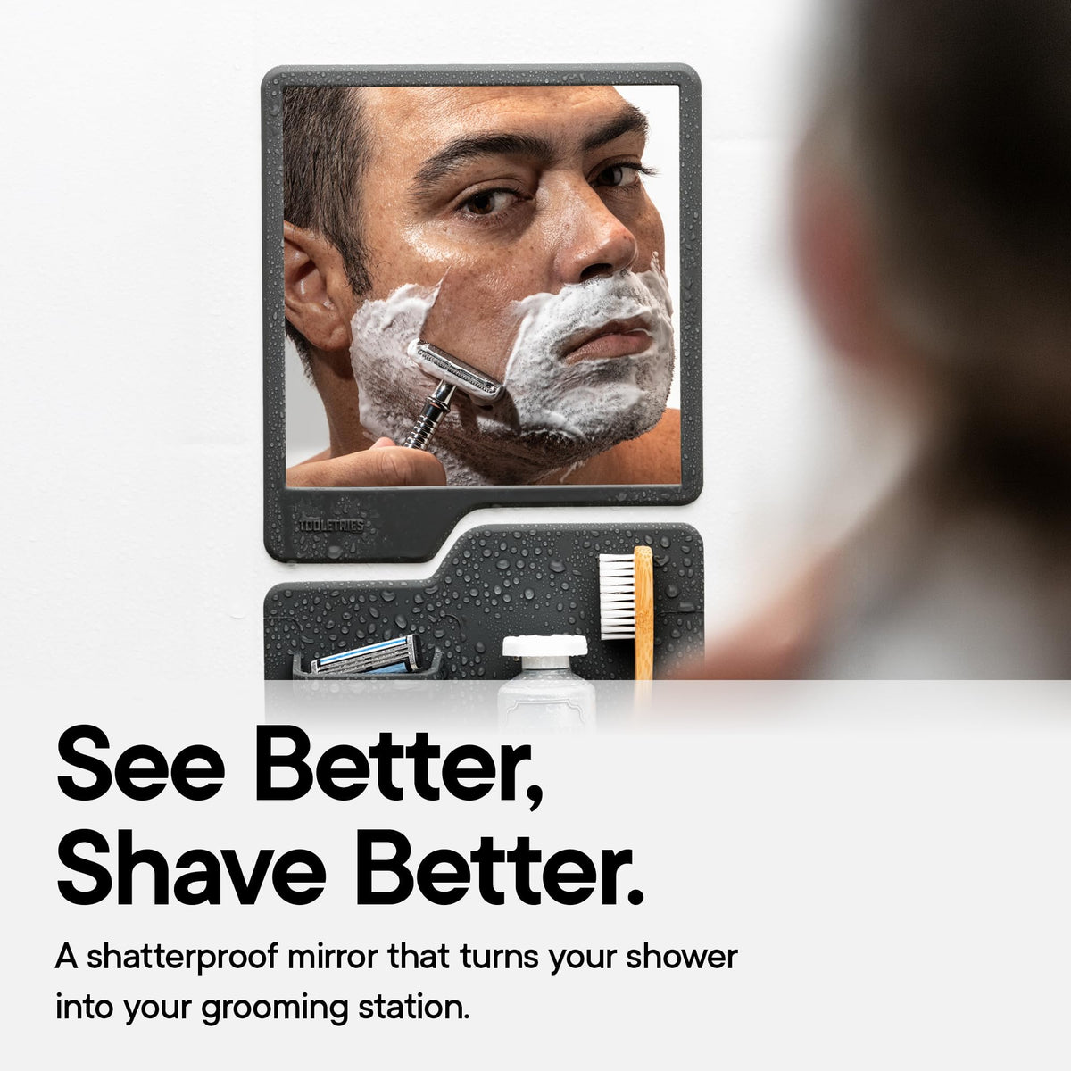 TOOLETRIES Harvey & Oliver, Shower Organizer & Shaving Mirror