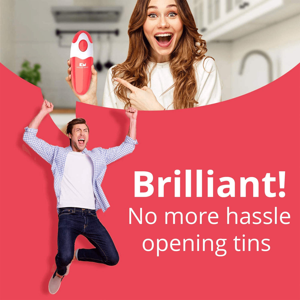 Kitchen Mama Auto Electric Can Opener: Open Your Cans with a Simple Press of Button