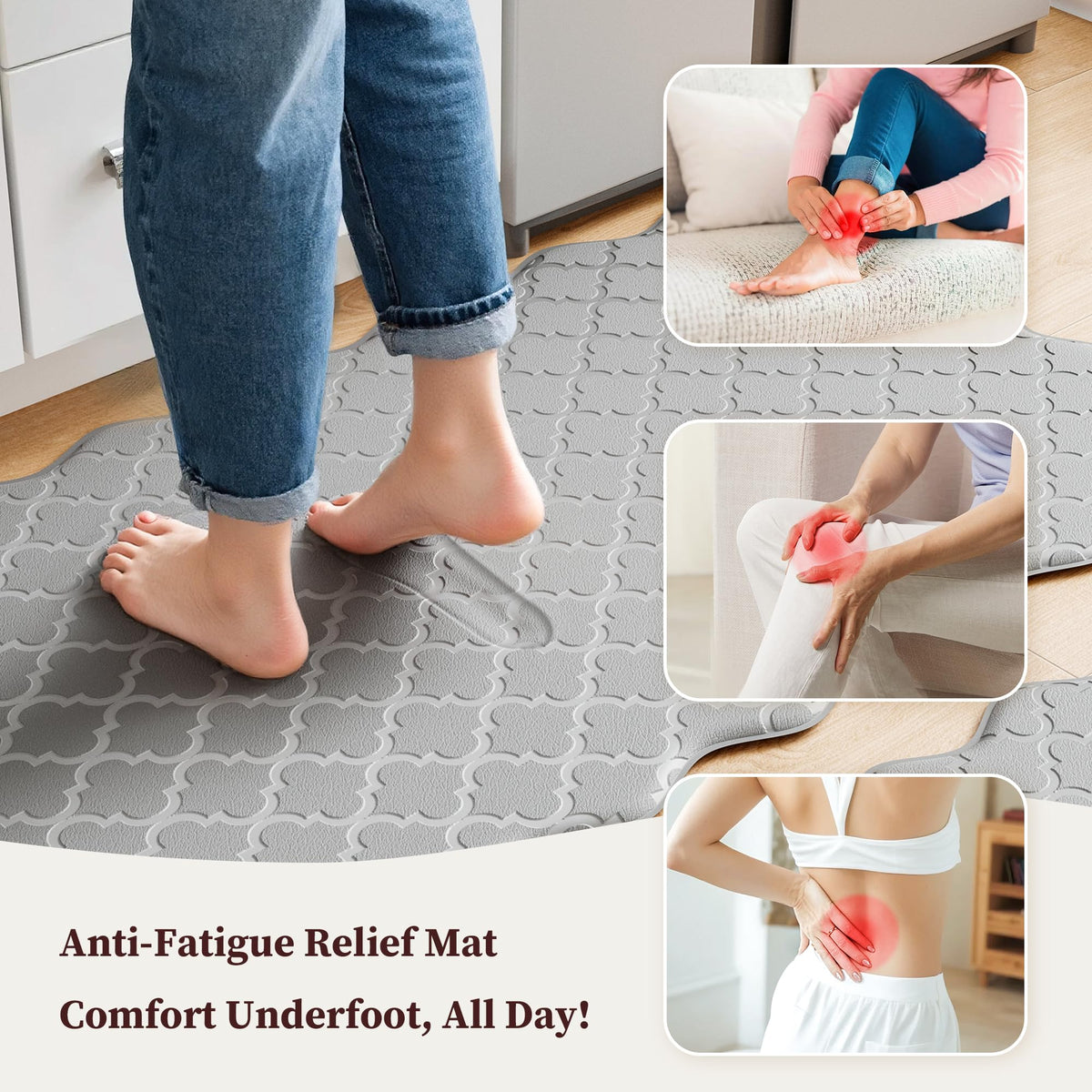 Arenarug Upgrade Scalloped Embossed Kitchen Mats