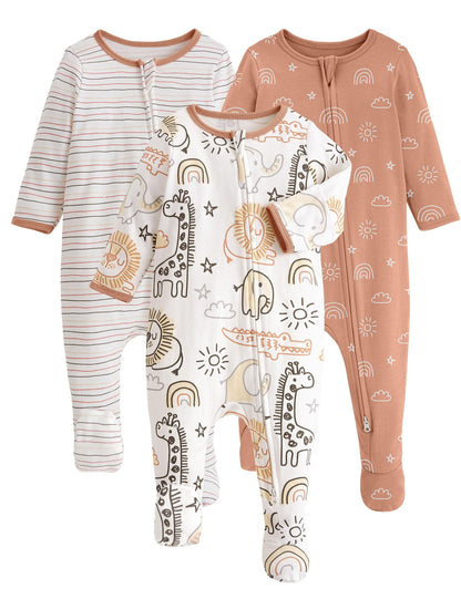 Yoofoss Baby Pajamas 100% Organic Cotton Newborn Sleepers Boy Girl Clothes