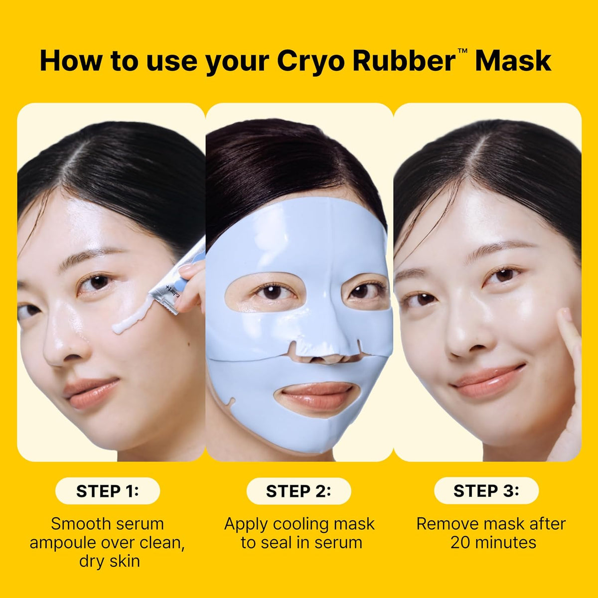 Dr.Jart+ Cryo Rubber Cooling Korean Face Mask with Serum Ampoule| Korean Skin Care | Travel Size