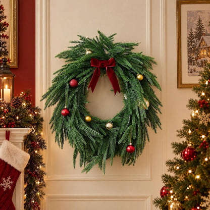 CLEANGOR 2Pcs 9FT Norfolk Pine Garlands for Christmas Decorations Indoor
