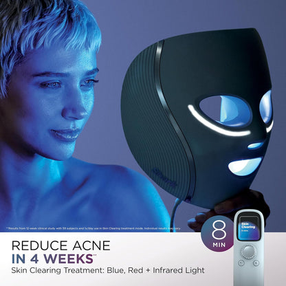 Shark CryoGlow LED Face Mask, Red Light Therapy, Under-Eye Cooling, FW312