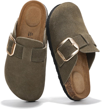Project Cloud 100% Genuine Leather Clogs for Women Fall Shoes for Women