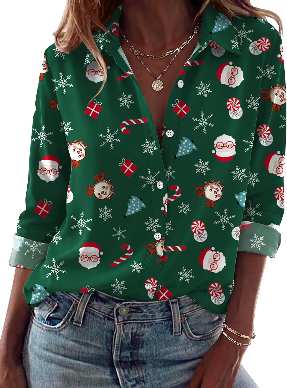 Zeagoo Blouses for Women Dressy Casual Long Sleeve Button Down Shirts Tops