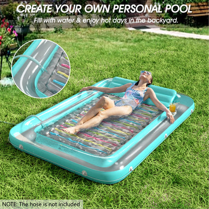 Inflatable Tanning Pool Lounger Float