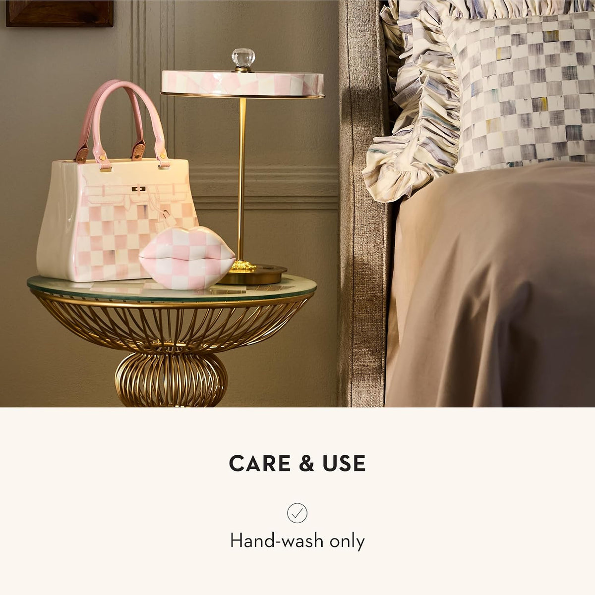 MACKENZIE-CHILDS Ceramic Handbag Vase