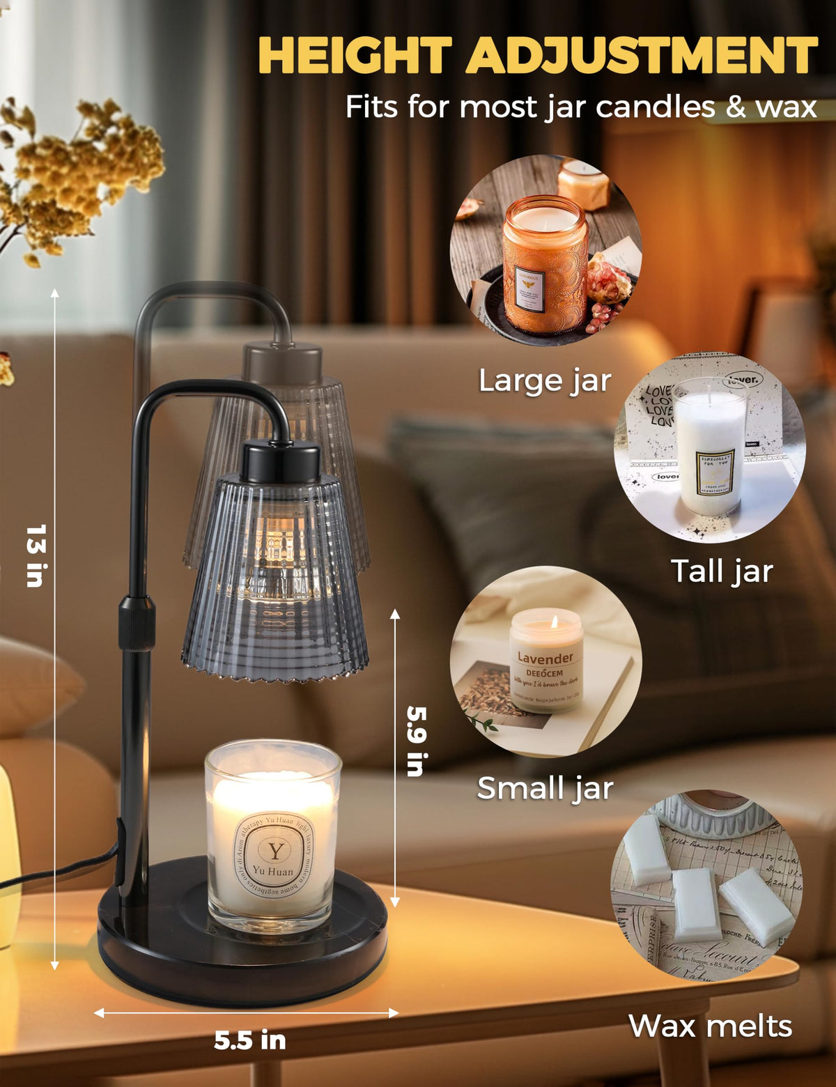 Godonlif Candle Warmer Lamp with Cycle Timer