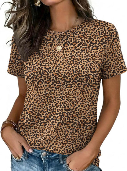 Zeagoo Womens Tshirt Short Sleeve Summer Tops Crewneck Casual Basic Tee Shirts Spring Clothes Trendy Outfit