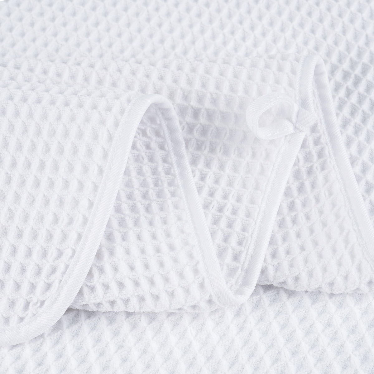 Polyte 430 Gsm Microfiber Oversize Quick Dry Lint Free Bath Towel, 60 X 30 in, 4 Pack (Waffle Weave)