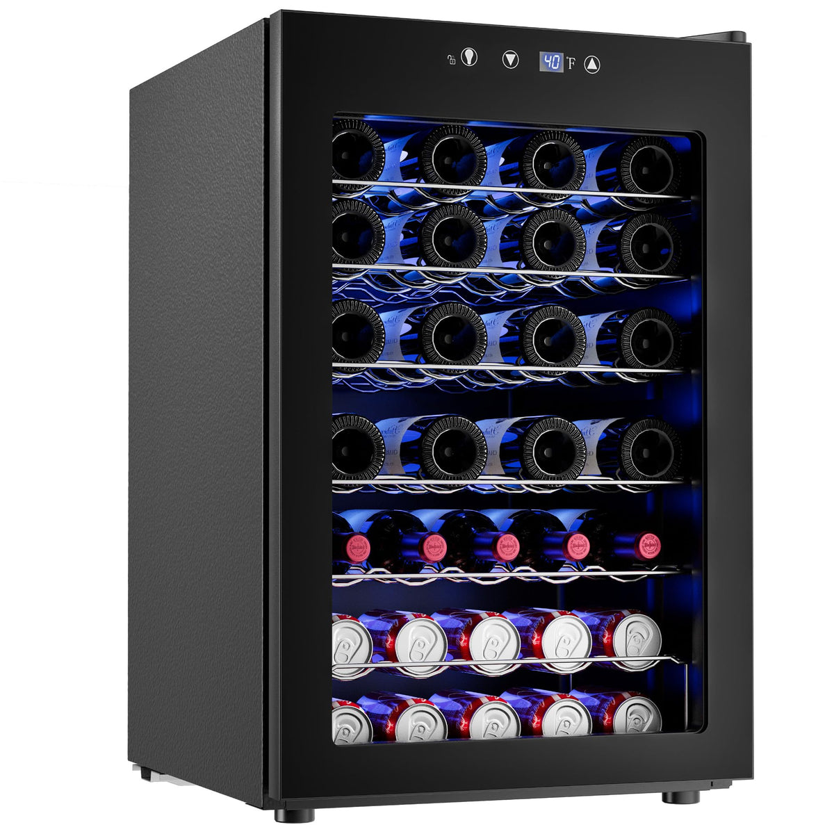 Icyglee 25 Bottle Compressor Wine Cooler Refrigerator