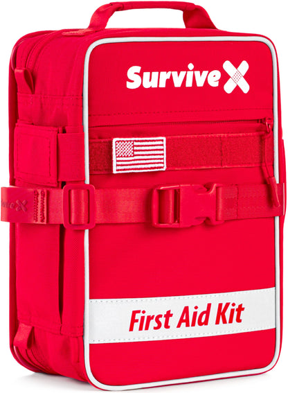 Survivex Large First Aid Kit for Car, Travel & Home - Emergency Kit