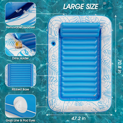 Inflatable Tanning Pool Lounger Float