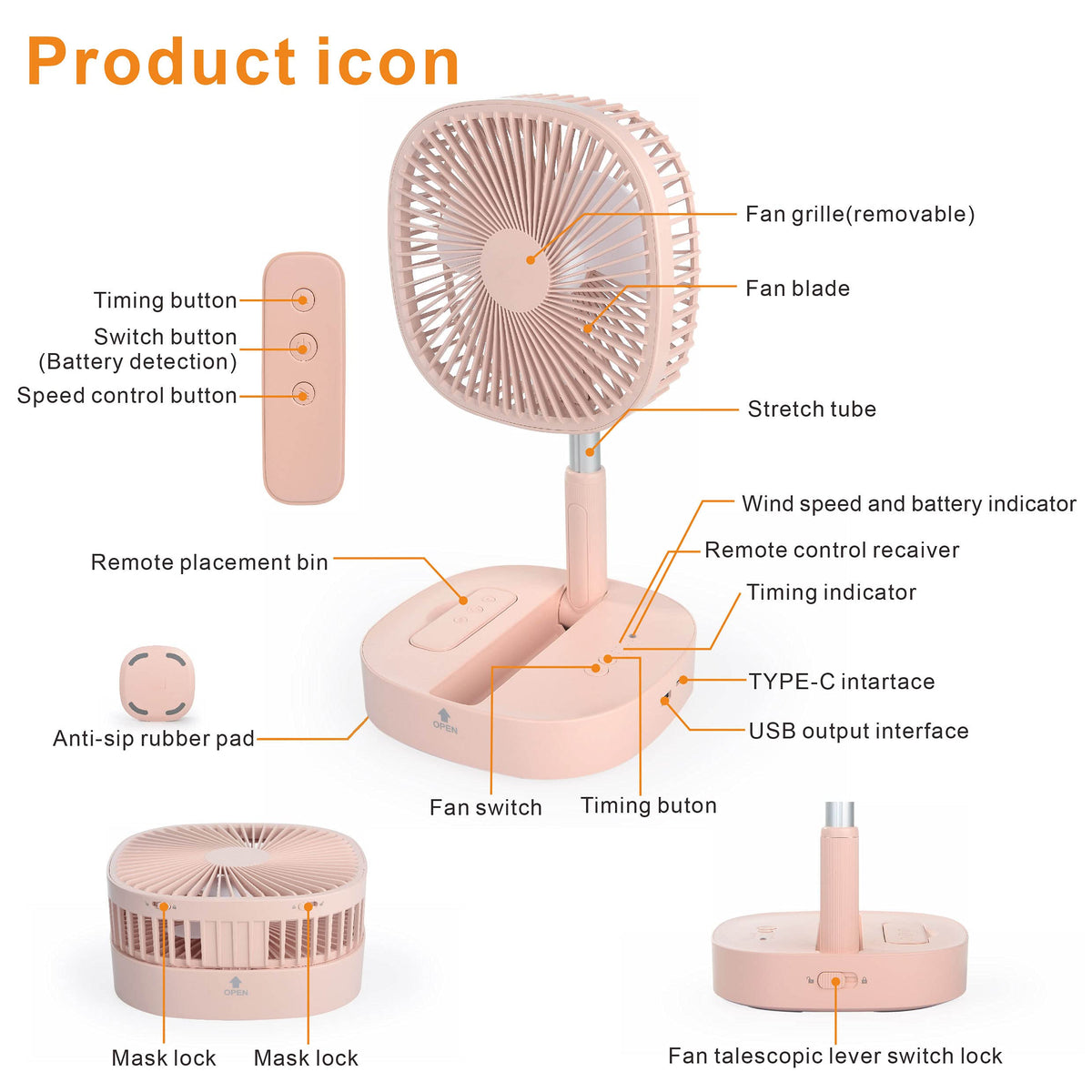 Magesh Portable Pedestal Fan