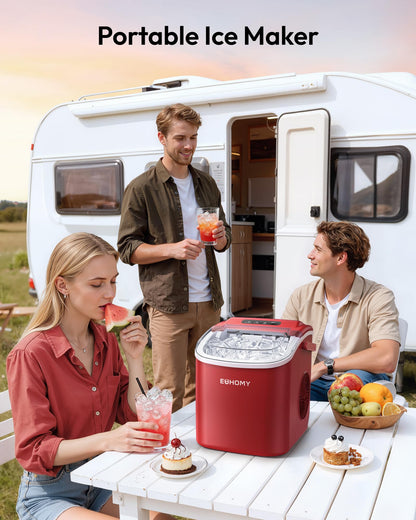 Euhomy Countertop Ice Maker Machine with Handle