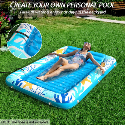 Inflatable Tanning Pool Lounger Float