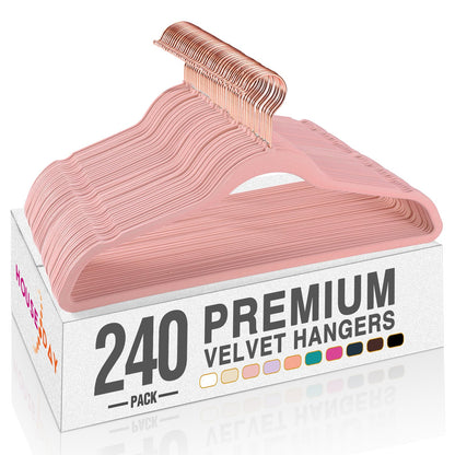 House Day Black Velvet Hangers 60 Pack