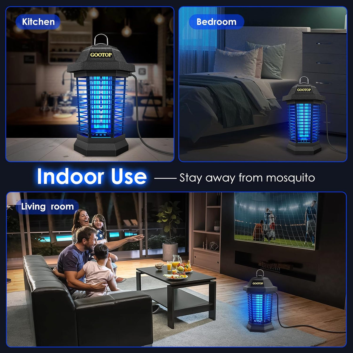 Gootop Bug Zapper Outdoor, Mosquito Zapper, 4200V