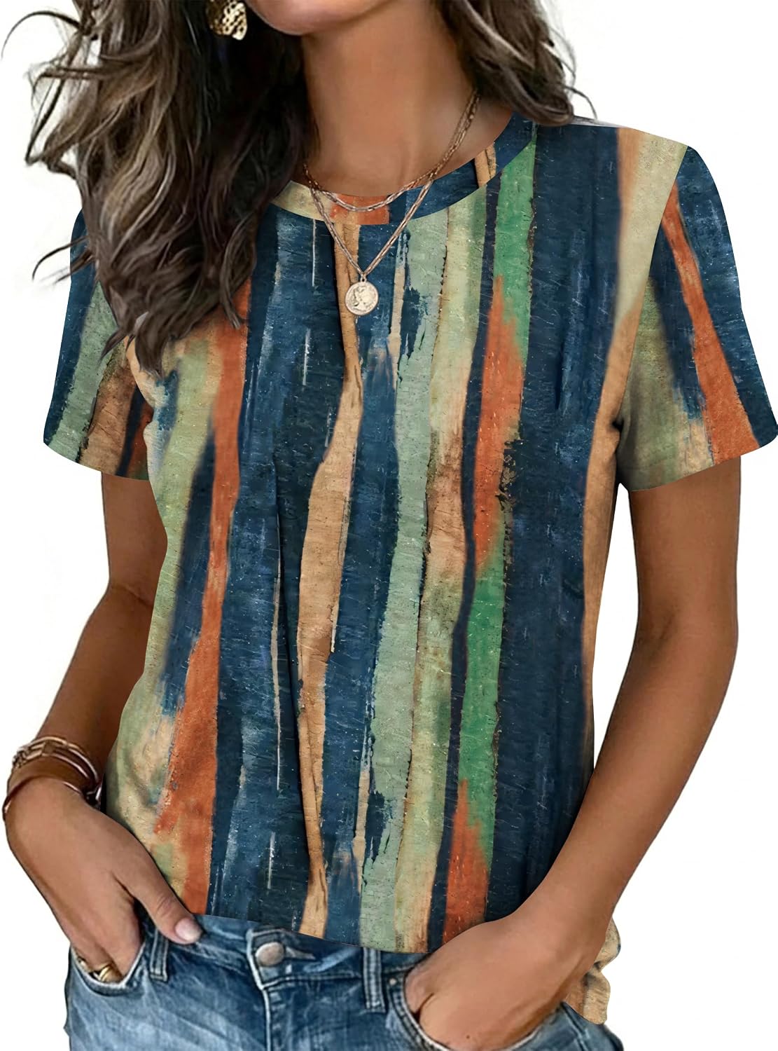 Zeagoo Womens Tshirt Short Sleeve Summer Tops Crewneck Casual Basic Tee Shirts Spring Clothes Trendy Outfit