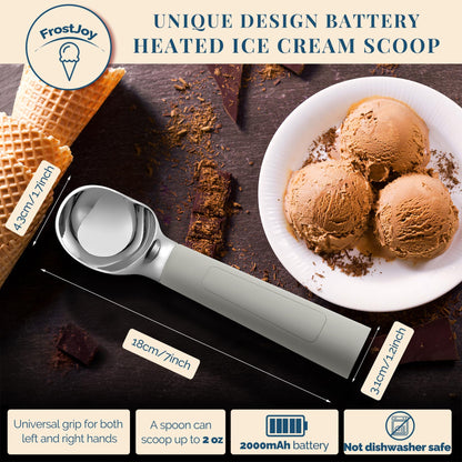 Heated Ice Cream Scoop Rechargeable
