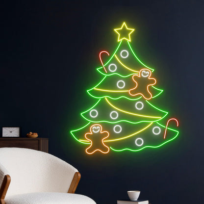 Custom Merry Christmas Tree Neon Sign LED Sign LED Lights (Merry Christmas)