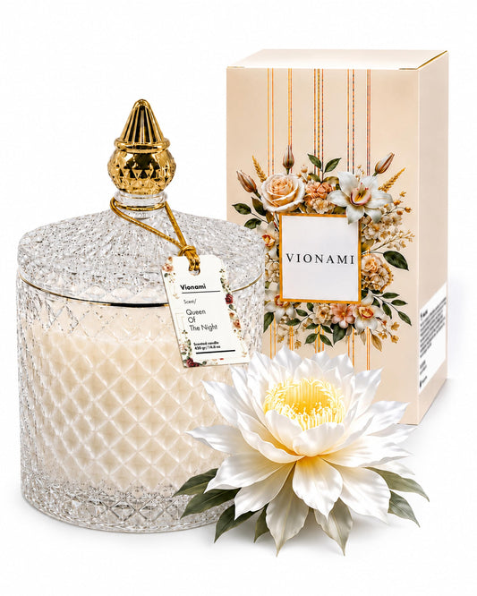 VIONAMI Ghost Orchid Rare Flower Fragrance Luxury Scented Candle