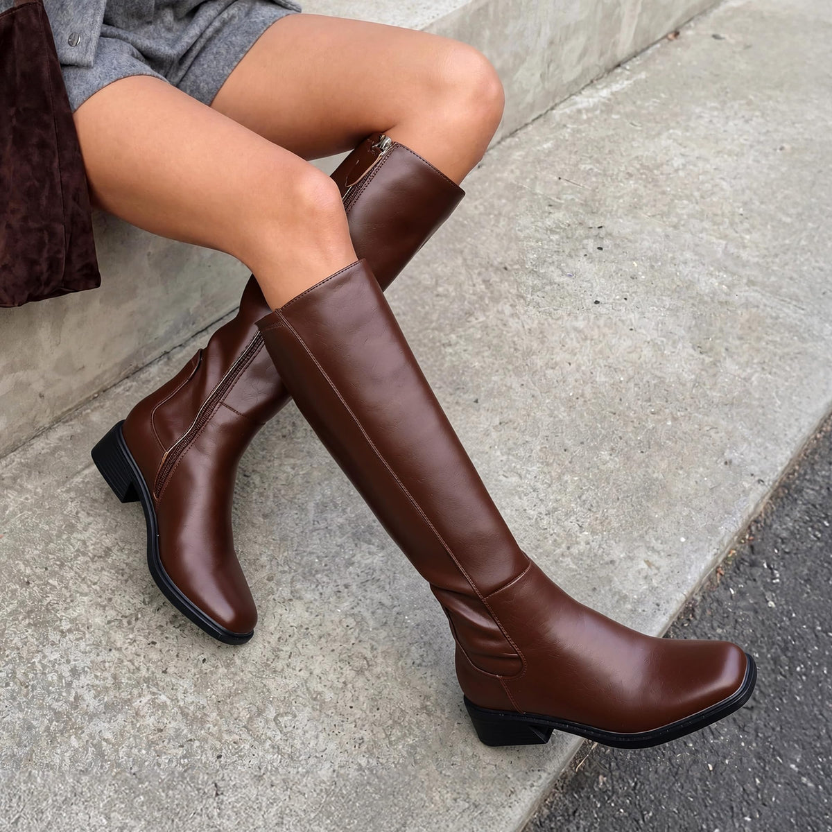 DREAM PAIRS Women's Knee High Riding Tall Boots