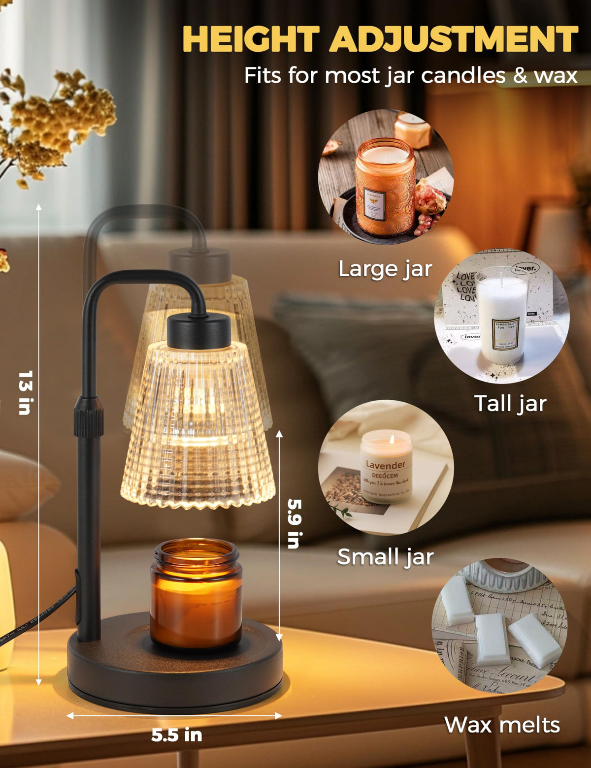 Godonlif Candle Warmer Lamp with Cycle Timer