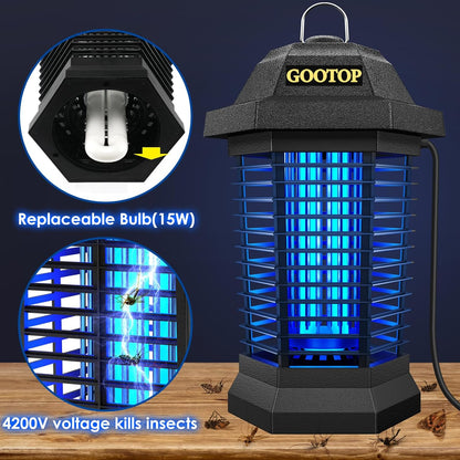 Gootop Bug Zapper Outdoor, Mosquito Zapper, 4200V