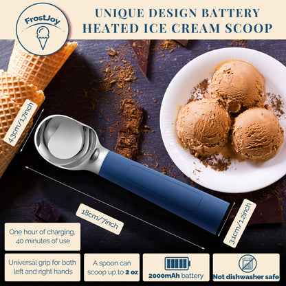 Heated Ice Cream Scoop Rechargeable